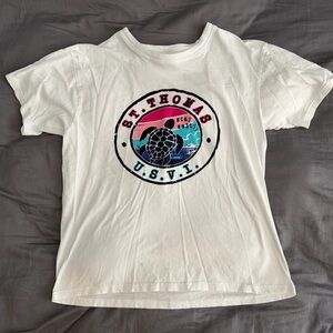 St. Thomas U.S.V.I. Womens White T-Shirt